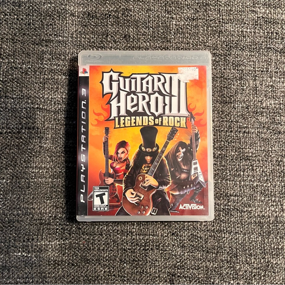 Guitar Hero III Legends Of Rock Sony Playstation 3 PS3 Game